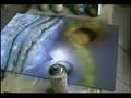 Amazing!!! 001 Spray Painting on Black Paper www.n13.eu