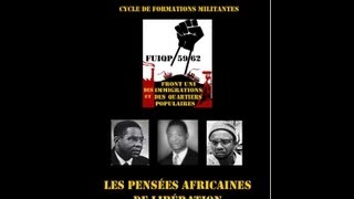 FUIQP cours n°1 Les pensées africaines de la libération 