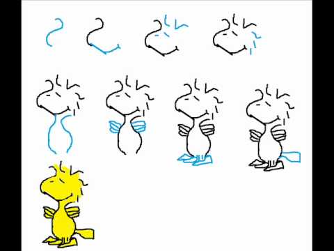 how to draw woodstock