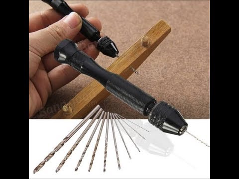 #Banggood_Unboxing Mini Aluminum Hand Drill with Keyless Chuck and 10 Twist Drills Rotary Tool