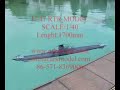 Static diving floating of U47 submarine(waterpump)