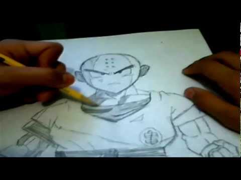 how to draw krillin