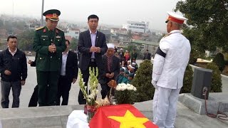 Lễ đón nhận hài cốt liệt sỹ Nguyễn Thị Đảng