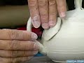 Making Double Walled Pottery : How to Attach a Decorative Ceramic Teapot Handle