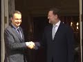 ZAPATERO Y RAJOY MODERAN SUS DIFERENCIAS