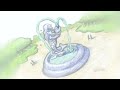 BILL PLYMPTON: A man about to go swimming imagines what horrors could be lurking deep in in the waters of his backyard pool.