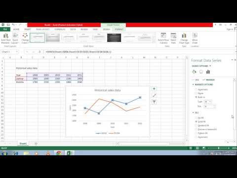 how to create line graph in excel