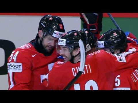 Republic - Paced by exceptional defence and timely scoring, Switzerland defeated Czech Republic 2-1 in the first quarter-final game of the 2013 IIHF Ice Hockey World Ch...