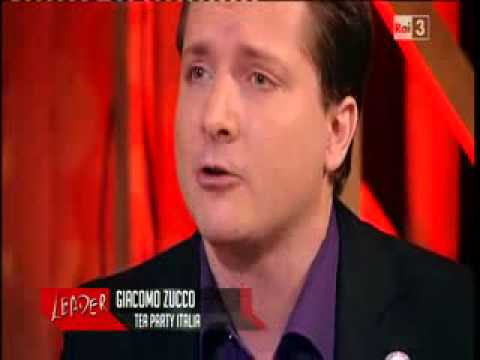 rai3 - Il Portavoce dei Tea Party italiani, Giacomo Zucco, affronta Mario Monti in diretta su RAI3 al programma