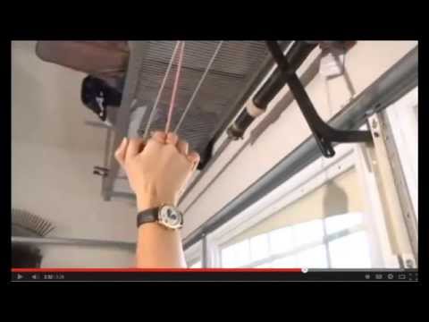 how to zip tie garage door