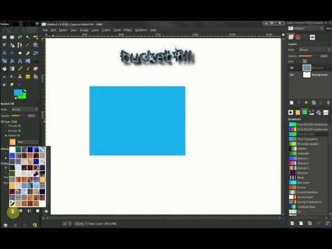 how to fill gimp