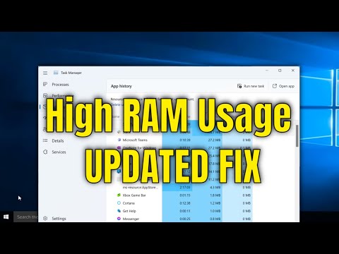 How To Fix High Memory/RAM Usage In Windows 10 - YouTube