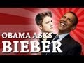 Barack Obama Asking Justin Bieber A Question