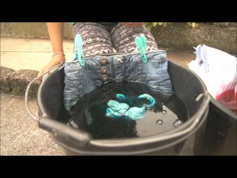 how to dye old jeans