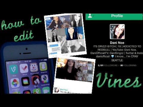 how to edit vine videos on iphone
