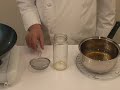 Best method to store very hot cooking oil