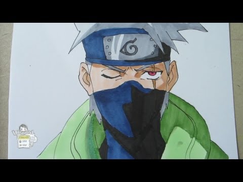 how to draw kakashi