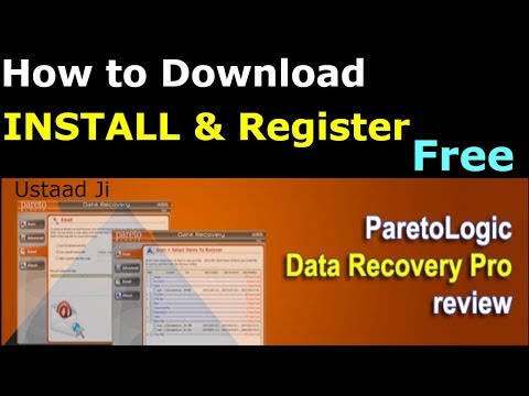 How to Download Install & Register FREE  |ParetoLogic Data Recovery|
