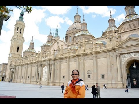 ZARAGOZA - On the way from Barcelona to Madrid with a little diversion to Zaragoza to see The Basicila - Cathedral of Our Lady.