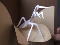 Pray Mantis - Kirigami Pop-up Card