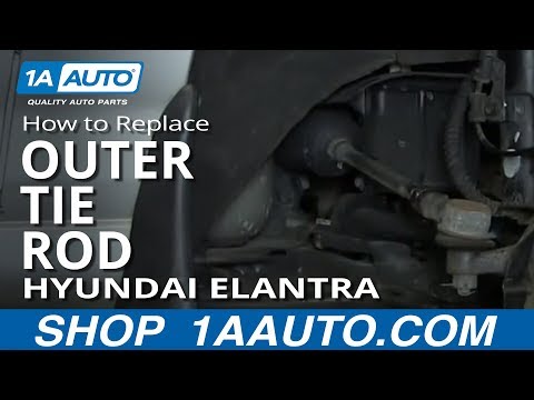 How To Install Replace Worn Outer Tie Rod 2001-06 Hyundai Elantra