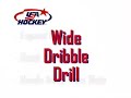 Hockey drill - wide dribble drill