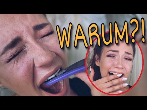 Zähne mit Nagelfeile zerstört