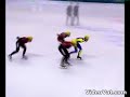 Steven Bradbury in the 1000m short track speed skating event