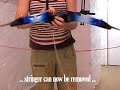 How to take down a recurve bow