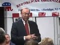 Murray Sabrin speaks to Woodbridge Republicans