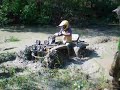 Yamaha Grizzly 700 ATV Stuck in the mud.