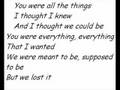 MyHappyEnding Lyrics