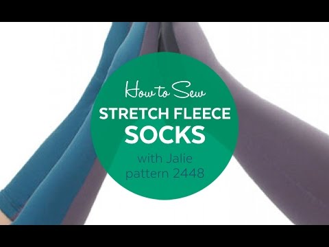 Jalie Sewing Patterns - How to Make Stretch Fleece Socks
