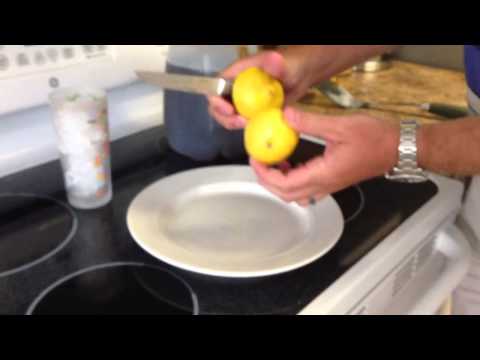 how to slice a lemon