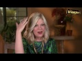 tori spelling talks about starring in the 'mistle tones' and being a mother.