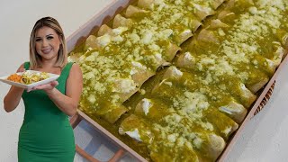 The EASIEST and Most Delicious ENCHILADAS VERDES m