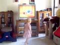 abby watching the backyardigans 