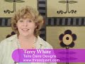 the button flower quilt pattern was designed in the spirit of the  american arts and crafts movement of the early 1900's. in this episode of designing by thread, terry shows simple techniques for machine applique and strip piecing.  part 1