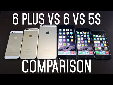 iPhone 6 VS iPhone 6 Plus VS iPhone 5S Comparison