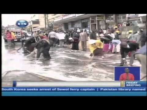 Prophet Owuor’s followers clean streets of Eldoret in preparation for his crusade Prophet Owuor’s followers clean streets of Eldoret in preparation for his crusade