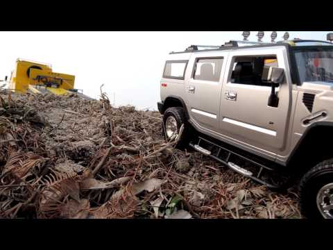 Realistic RC experience _ Heavy Transport Benz Hummer H2 self-loader wrecking image story