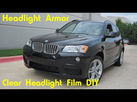 Clear Headlight Protection Tint Film Kit DIY – BMW X3 – Headlight Armor