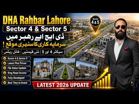 DHA Rahbar Sector 4 & 5 Latest Prices & File Rates | 5 Marla, 10 Marla & 1 Kanal Plot Guide