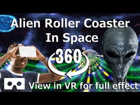 Alien rollercoaster In Space VR 360 video - YouTube