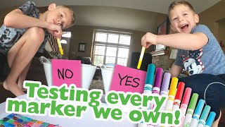 Testing and sorting EVERY MARKER we own!