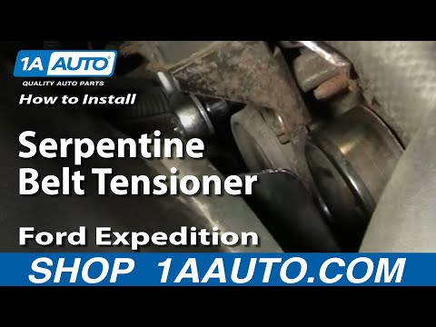 how to change a serpentine belt on a ford f-150