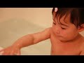Funny Laughing Baby Girl Bath and Splash CUTE