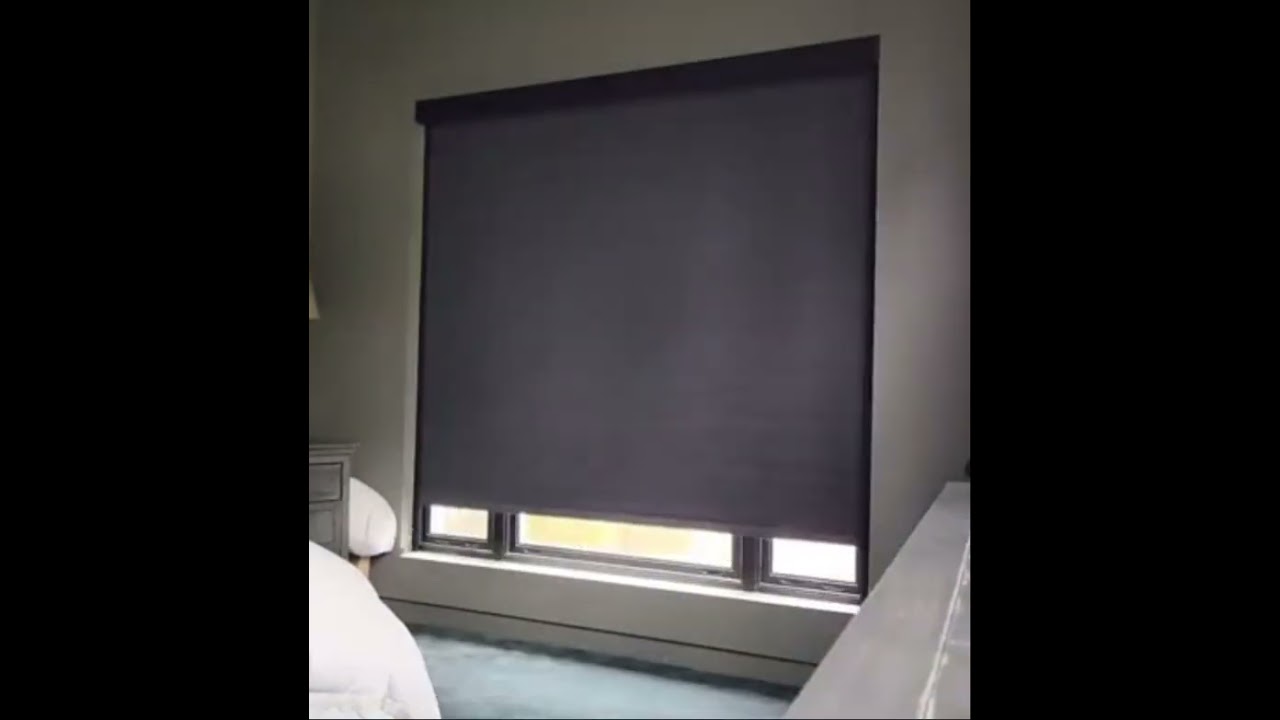 Automated RollerShades with Blackout Tracks