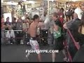 MANNY PACQUIAO WORKS THE SPEED BAG