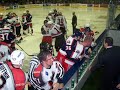 Gillies vs. Lessard before the second period Gillies vs. Lessard before the second period